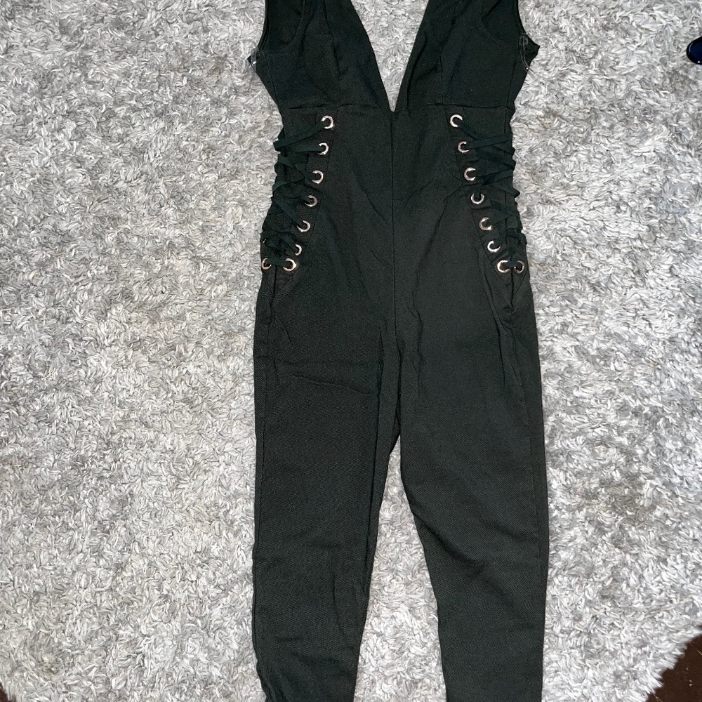 Emerald green jumpsuit